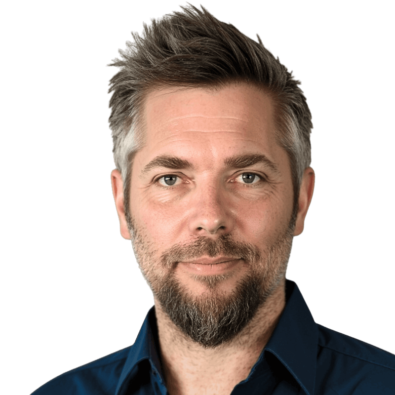 Portrait, Tom Büscher, UX-Architekt & Experte für visuelle Klarheit